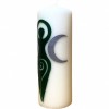 Dark Green Goddess - Large Pillar Candle