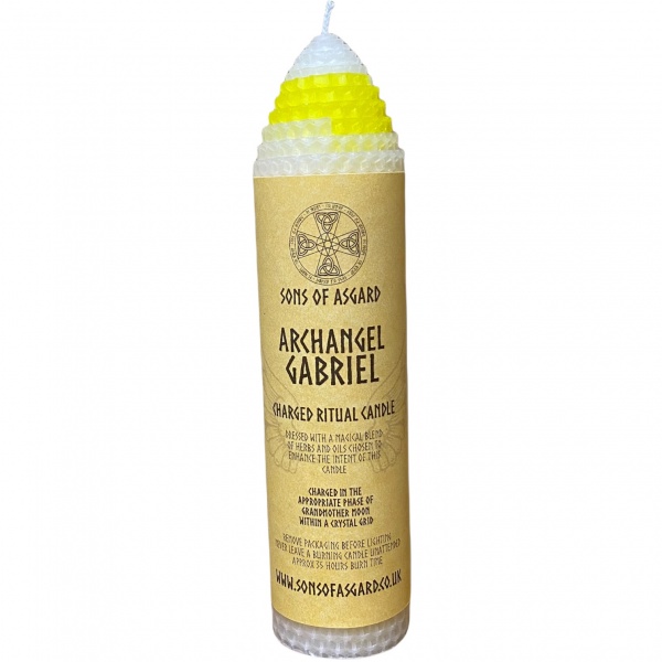 Archangel Gabriel - Beeswax Ritual Candle