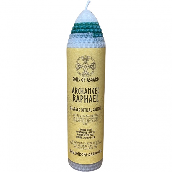 Archangel Raphael - Beeswax Ritual Candle