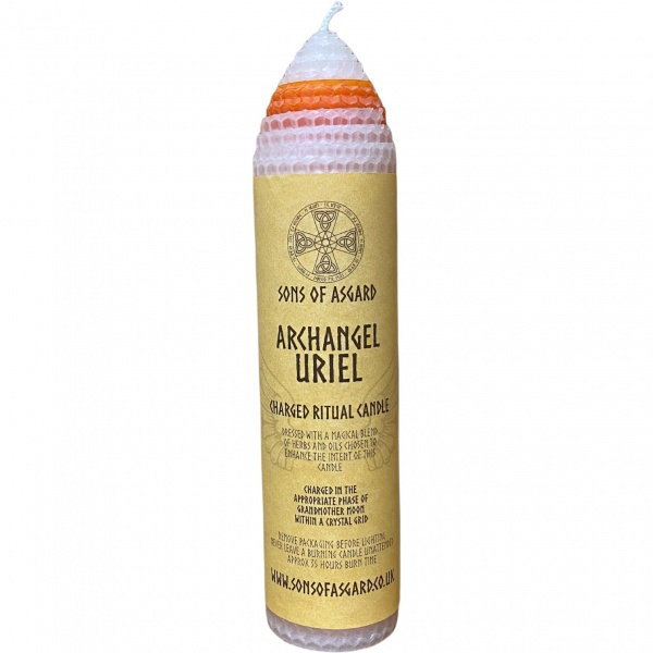 Archangel Uriel - Beeswax Ritual Candle