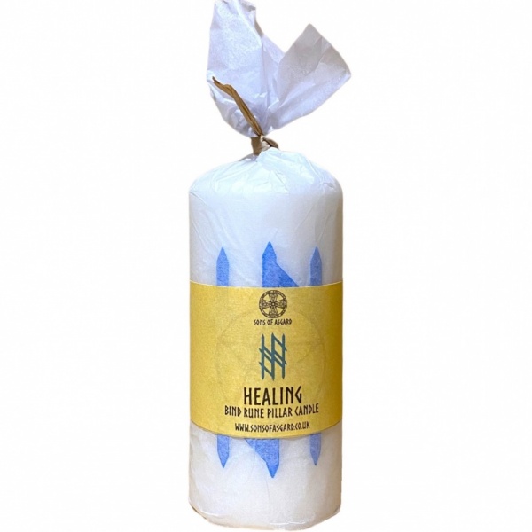 Healing - Bind Rune Pillar Candle - Sons of Asgard