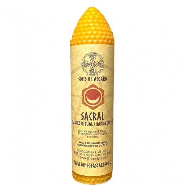 Sacral Chakra - Beeswax Ritual Candle