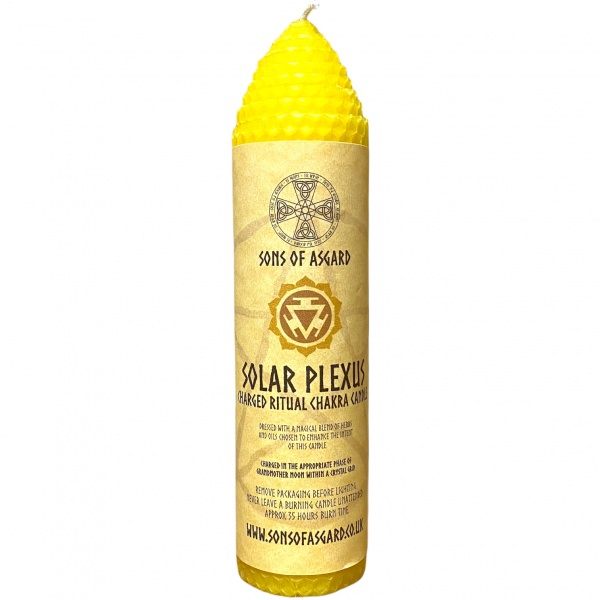 Solar Plexus Chakra - Beeswax Ritual Candle