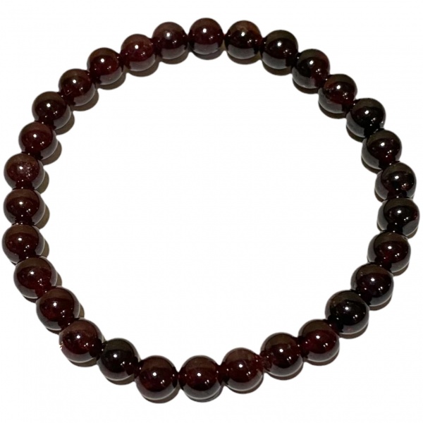 Garnet - Crystal Bead Bracelet