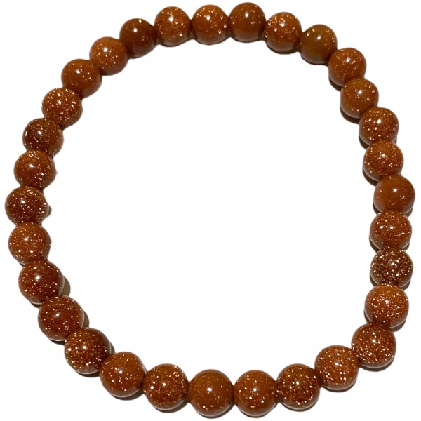 Goldstone - Crystal Bead Bracelet