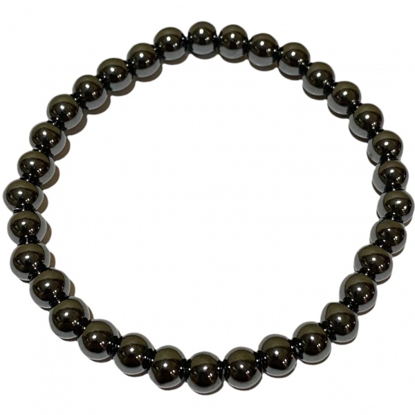 Hematite - Crystal Bead Bracelet