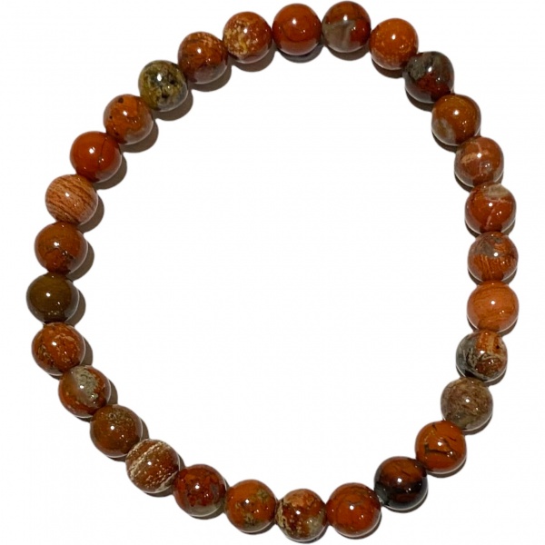 Jasper - Brecciated - Crystal Bead Bracelet