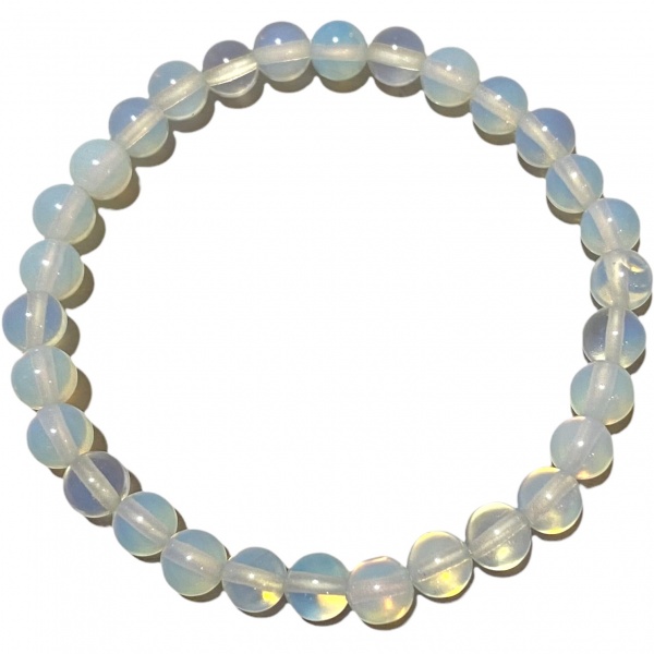 Opalite - Crystal Bead Bracelet