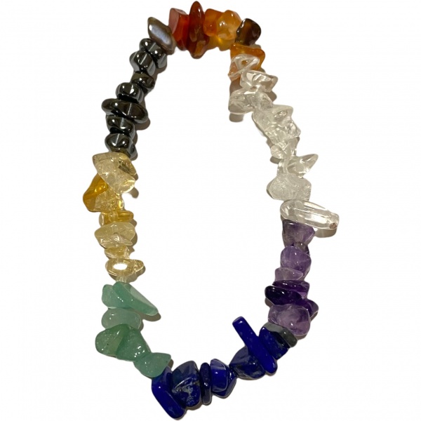 7 Chakra - Crystal Chip Bracelet