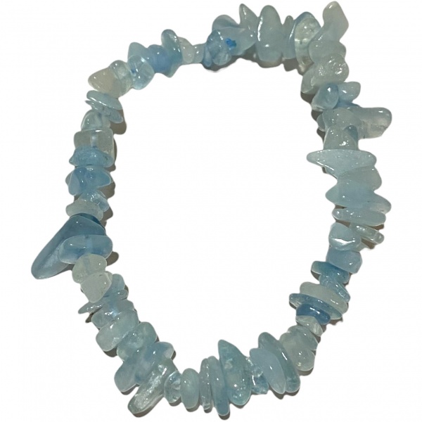 Aquamarine - Crystal Chip Bracelet