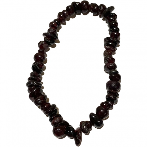 Garnet - Crystal Chip Bracelet