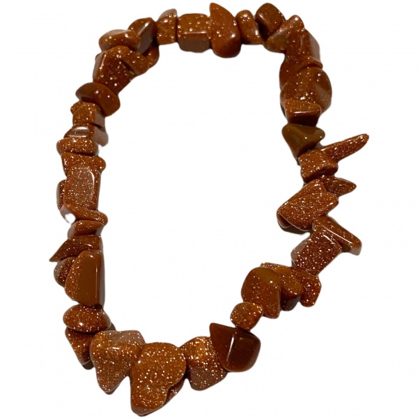 Goldstone - Crystal Chip Bracelet