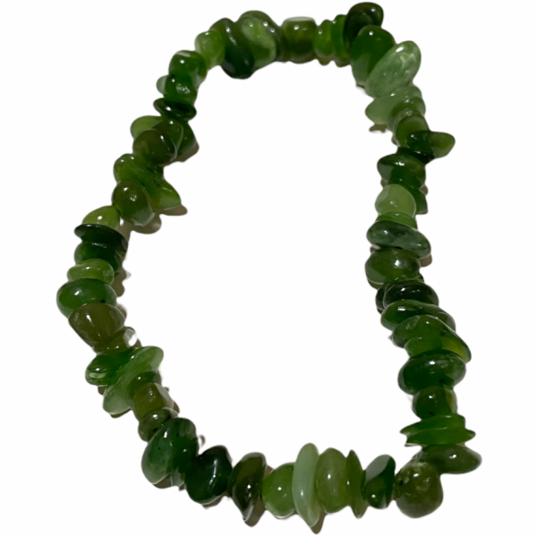 Jade - Nephrite - Crystal Chip Bracelet