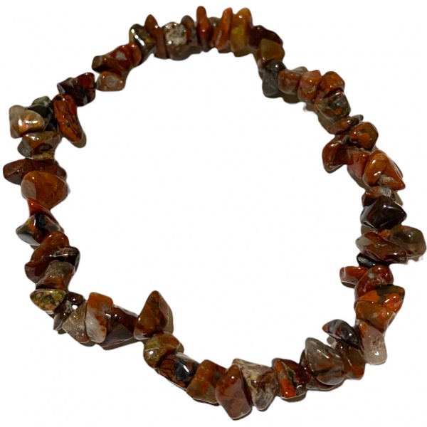 Jasper Poppy - Crystal Chip Bracelet