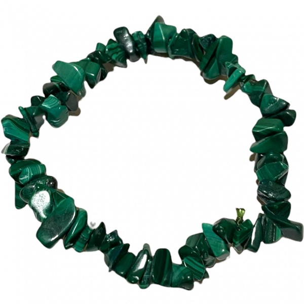 Malachite - Crystal Chip Bracelet