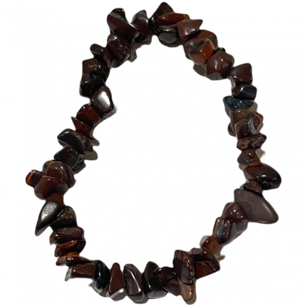 Tiger Eye Red - Crystal Chip Bracelet