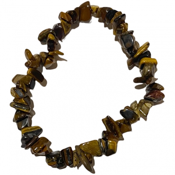 Tiger Eye Yellow - Crystal Chip Bracelet