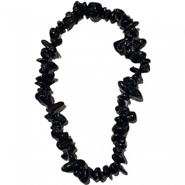 Tourmaline Black - Crystal Chip Bracelet