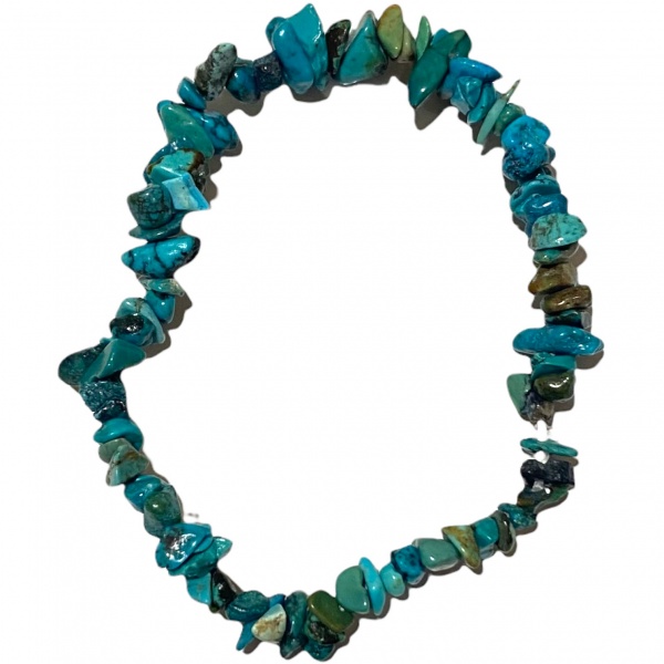 Turquoise - Chinese - Crystal Chip Bracelet