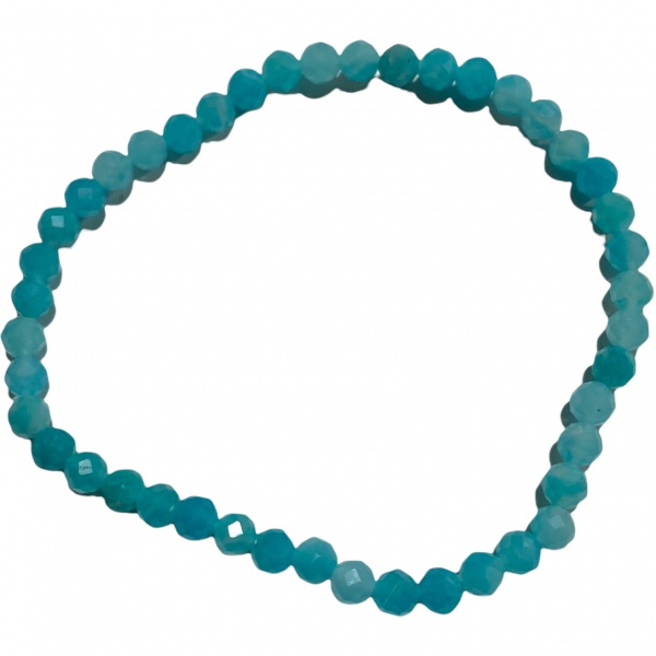 Encourage Amazonite Gold Bracelet