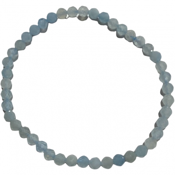 Aquamarine - Crystal Faceted Bracelet