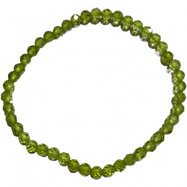 Peridot - Crystal Faceted Bracelet