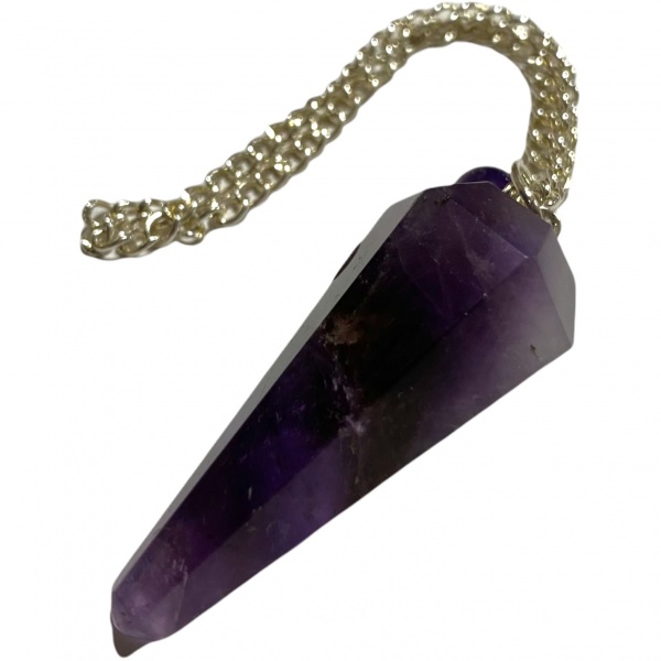 Amethyst - Faceted Crystal Pendulum