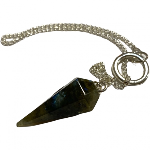 Labradorite - Faceted Crystal Pendulum