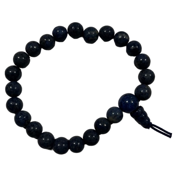 Dumortierite - Crystal Powerbead Bracelet
