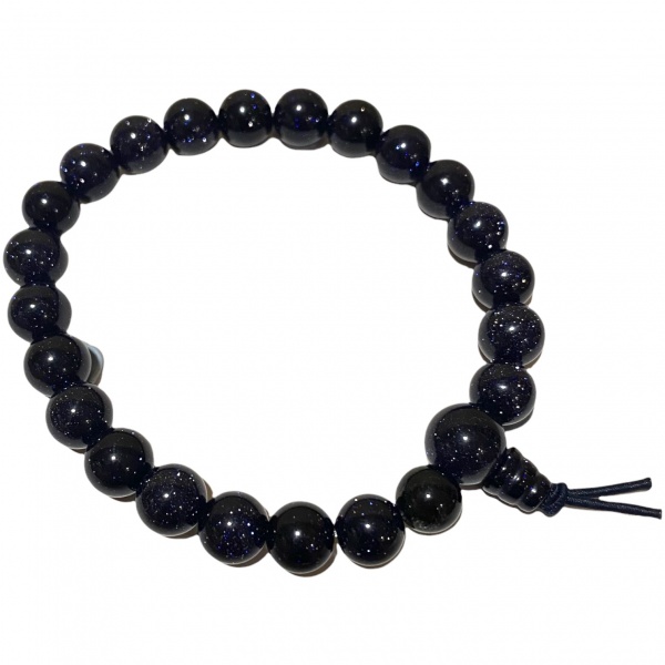 Goldstone Blue - Crystal Powerbead Bracelet