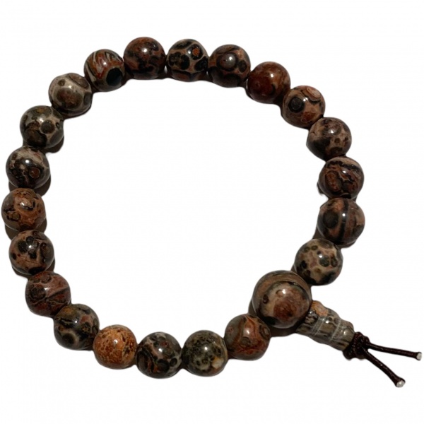 Jasper - Leopardskin - Crystal Powerbead Bracelet