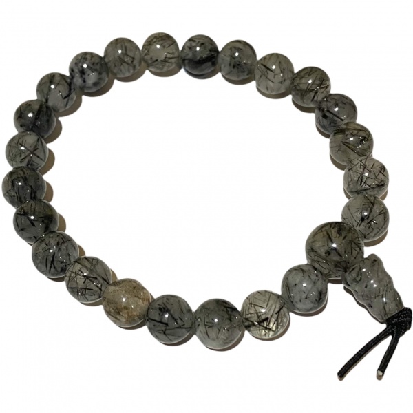 Quartz - Tourmalinated - Crystal Powerbead Bracelet