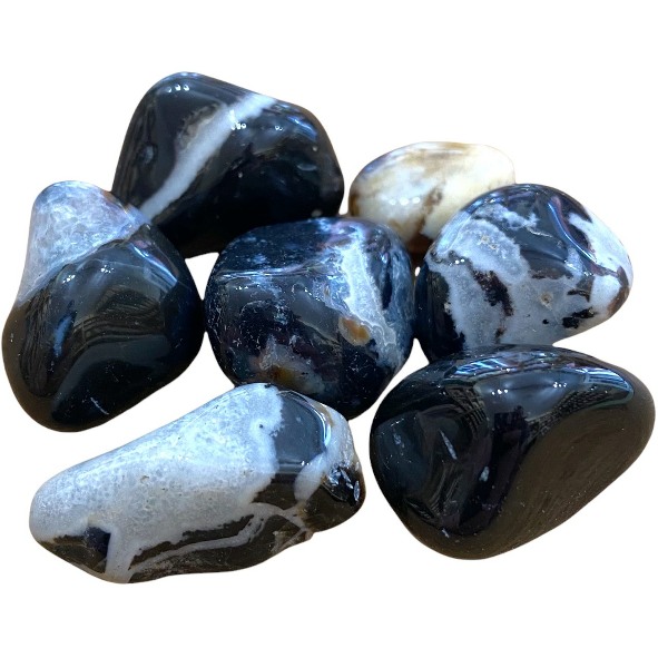 Sardonyx - Black - Tumblestone