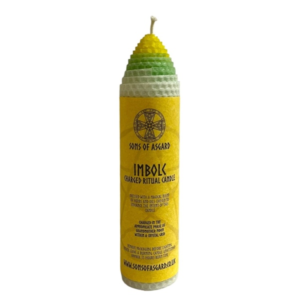 Sabbat - Imbolc - Beeswax Ritual Candle