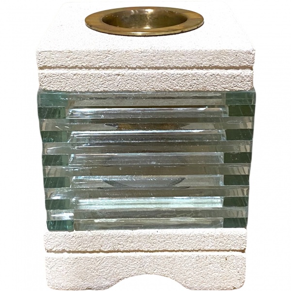 Square Glass - Sandstone Oil Burner