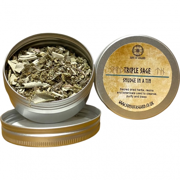 Triple Sage - Smudge in a Tin