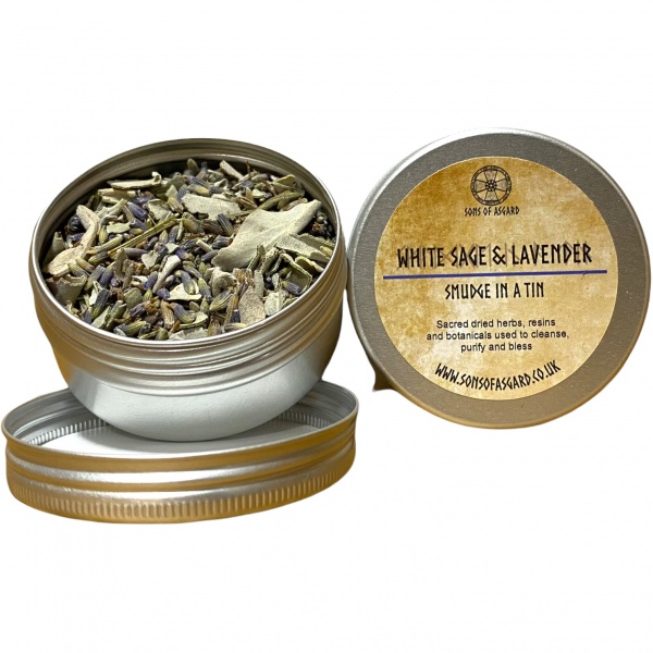 White Sage & Lavender - Smudge in a Tin