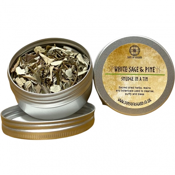White Sage & Pine - Smudge in a Tin