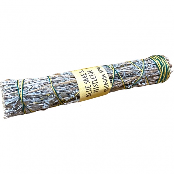 Blue Sage & Mistletoe Smudging Stick - 7''