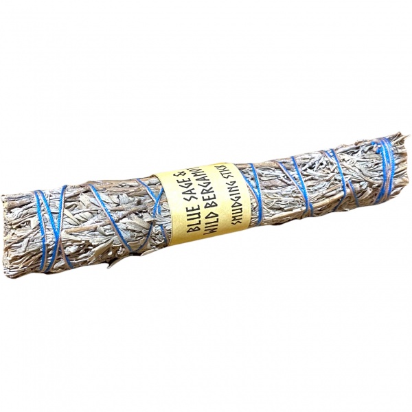 Blue Sage & Wild Bergamot Smudging Stick - 7''