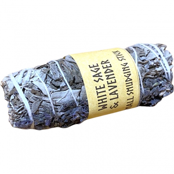 White Sage & Lavender Smudging Stick - 4''