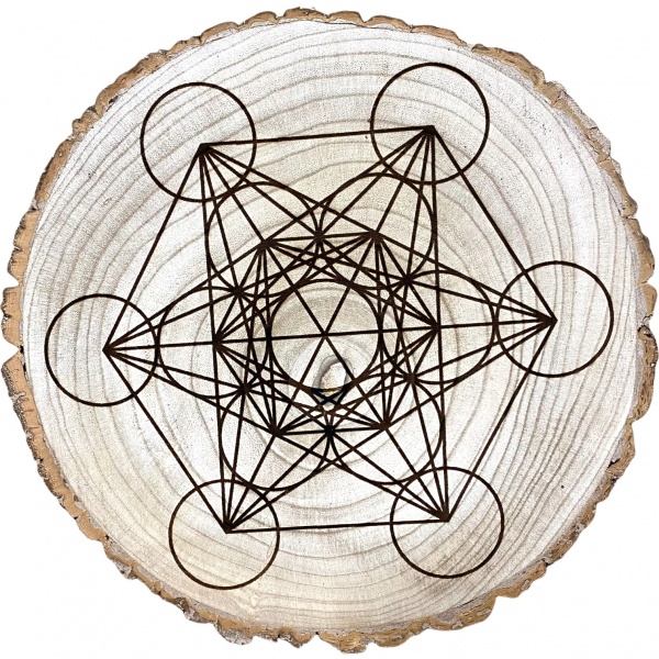 Metatron's Cube - Wooden Crystal Grid Board