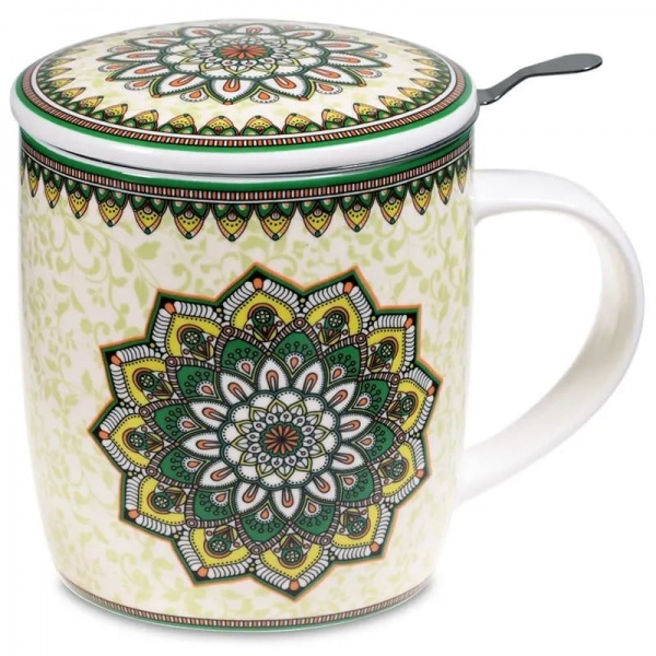 Green Mandala - Infuser Mug