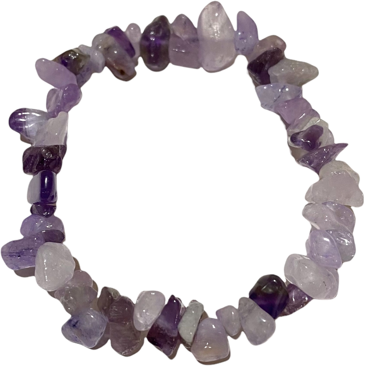 Amethyst Lavender - Crystal Chip Bracelet