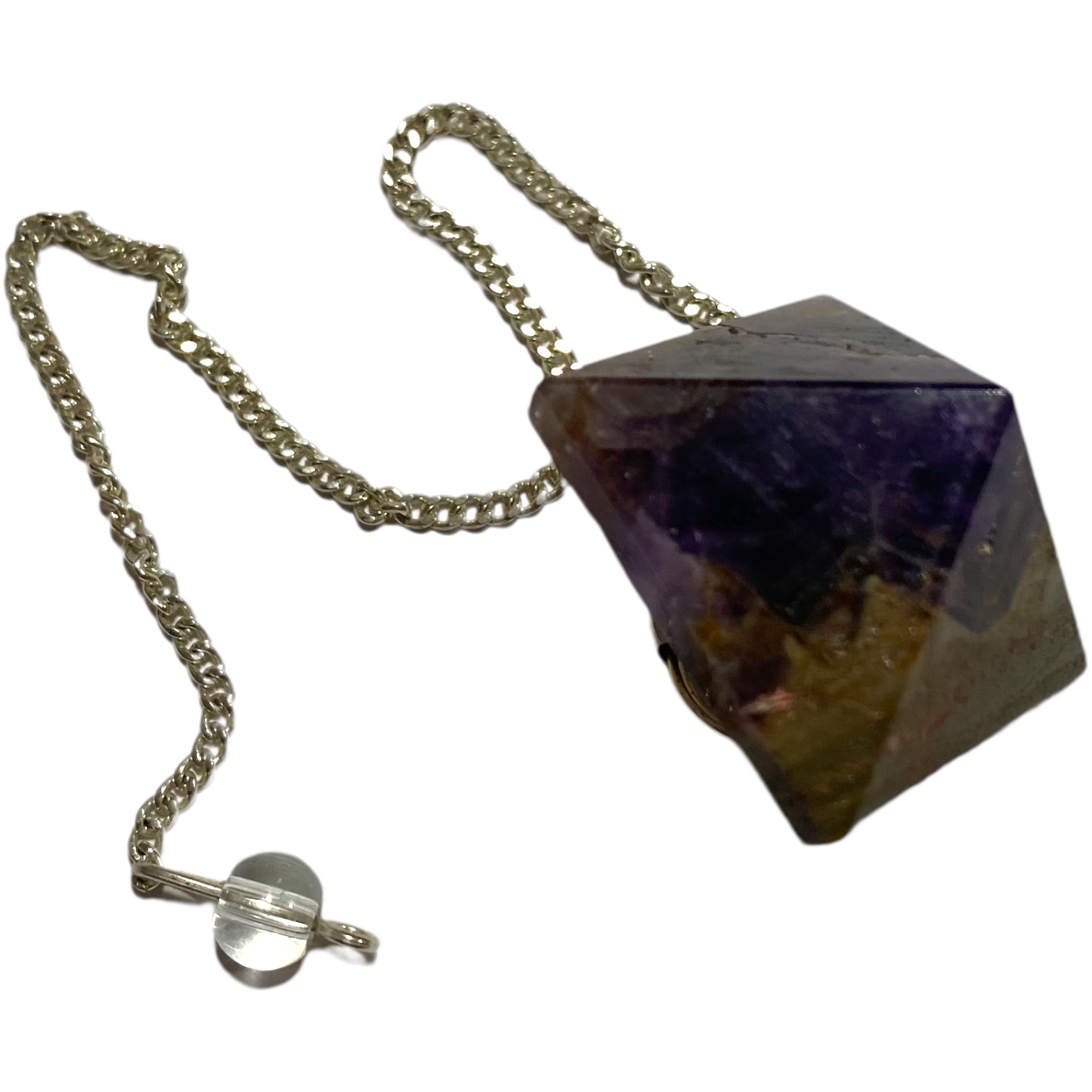 Fluorite Purple - Pyramid Crystal Pendulum