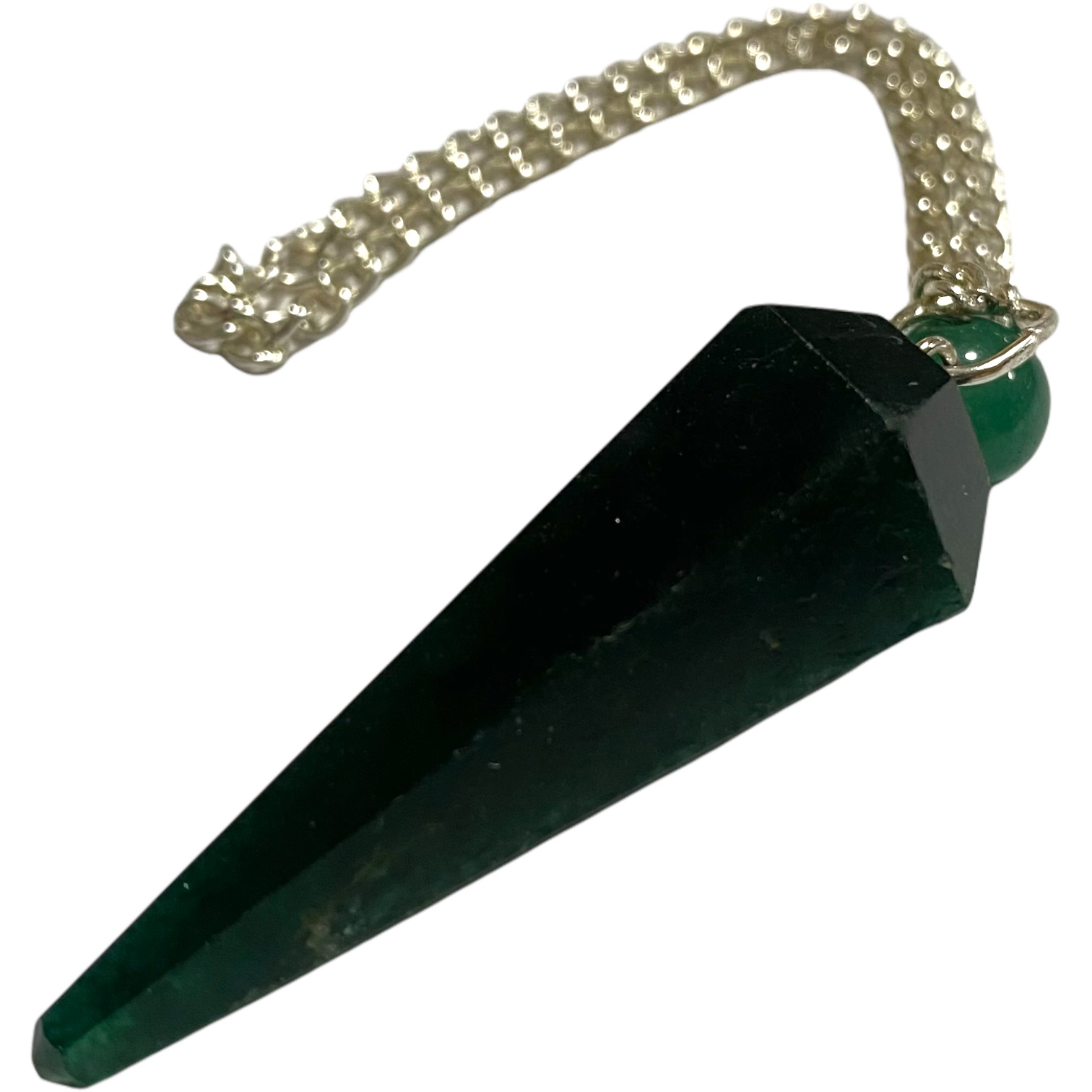 Green Aventurine - Faceted Crystal Pendulum