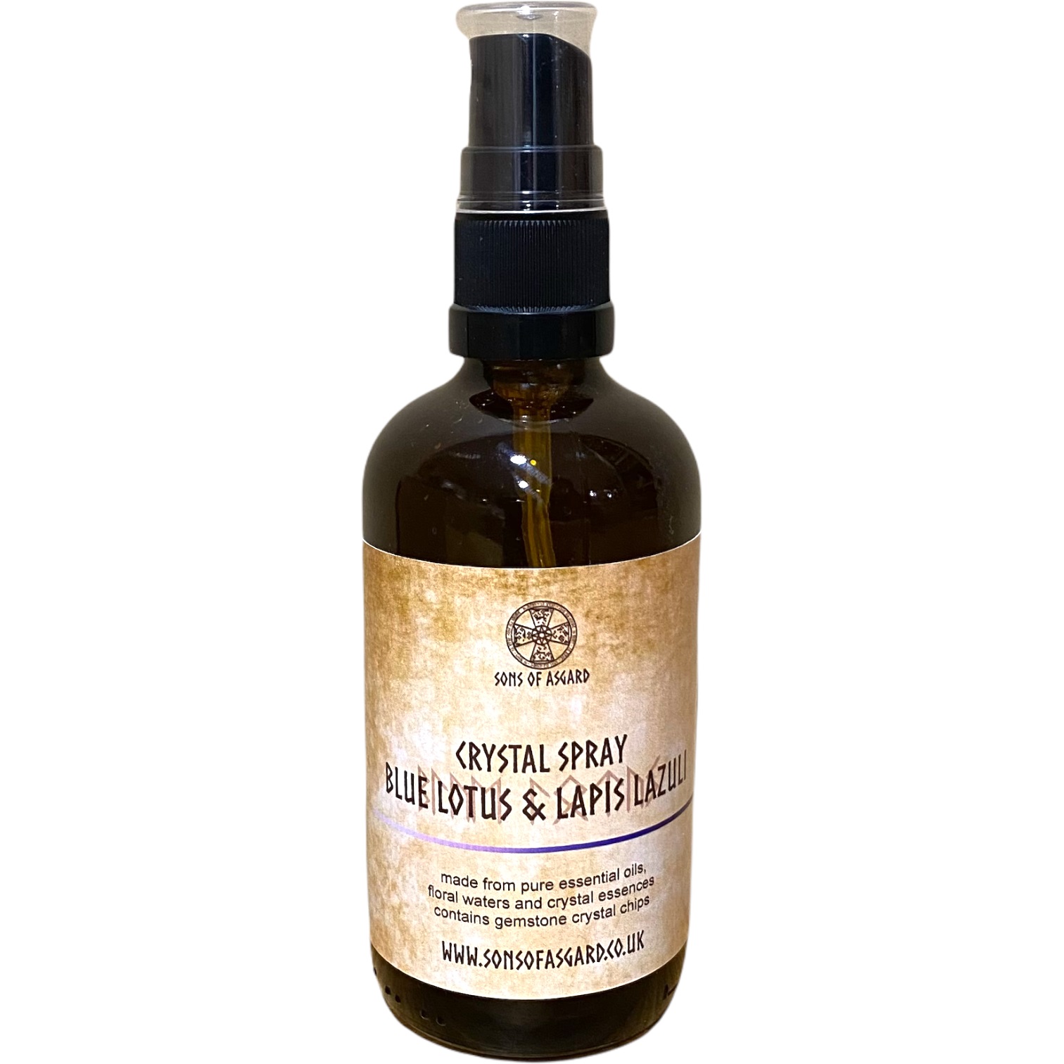 Blue Lotus & Lapis Lazuli Crystal Spray Sons of Asgard