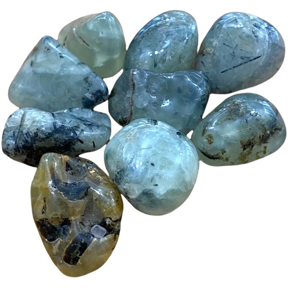 Prehnite with Epidote - Tumblestone
