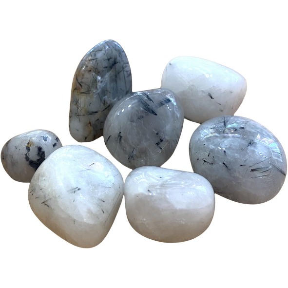 Quartz - Tourmalinated - Tumblestone
