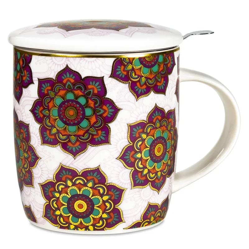 Purple Mandala Tea Infuser Mug – Simpson & Vail